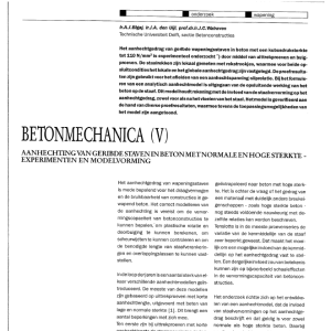 Betonmechanica (V)