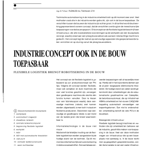 Industrieconcept ook in bouw toepasbaar