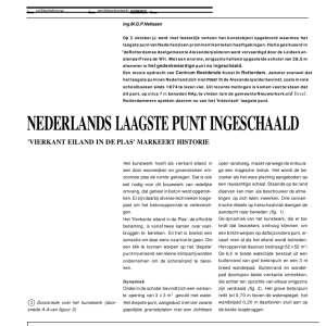 Nederlands laagste punt ingeschaald