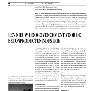Een nieuw hoc voor betonproductenindus