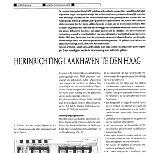 Herinrichting Laakhaven te Den Haag