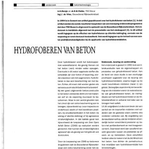 Hydrofoberen van beton