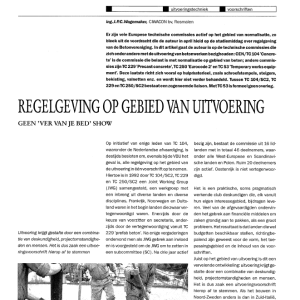 Regelgeving op gebied van uitvoering