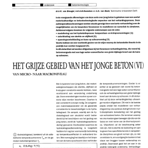 Het grijze gebied van het jonge beton