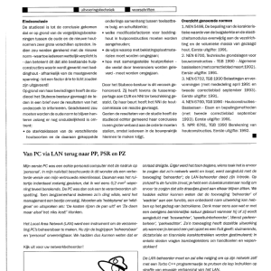 Via PC via LAN naar PP, PSR en PZ