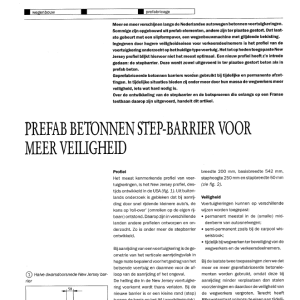 Prefab betonnen Step-barrier