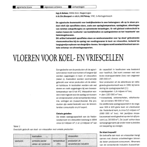 Vloeren voor koel- en vriescellen