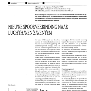 Nieuwe spoorverbinding naar Zaventem