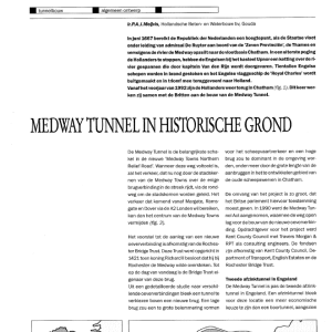 Medway tunnel in historische grond