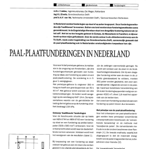 Paal-plaatfunderingen in Nederland