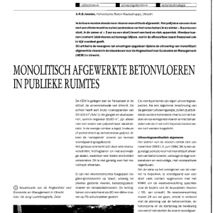 Monolitisch afgewerkte betonvloeren