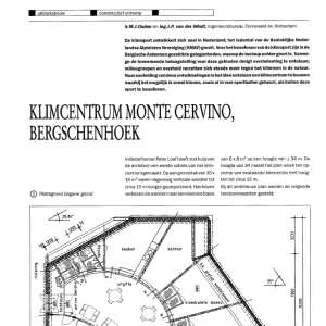 Klimcentrum Monte Cervino, Bergschenhoek