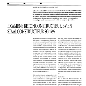Examen betonconstr BV staalconstr SG 1
