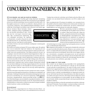 Concurrent engineering in de bouw