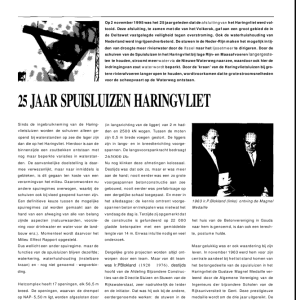 25 jaar spuisluizen Haringvliet