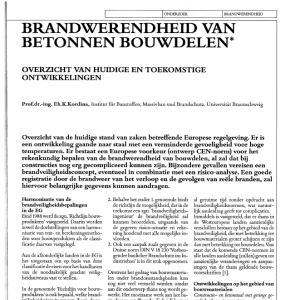 Brandwerendheid van betonnen bouwdelen