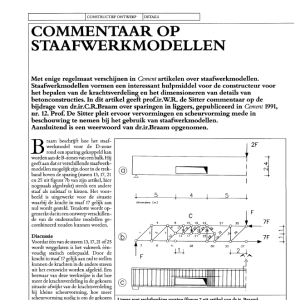 Commentaar op staafwerkmodellen