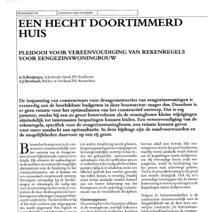 Een hecht doortimmerd huis