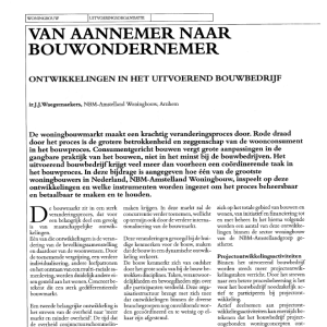 Van aannemer naar bouwondernemer
