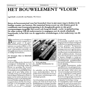 Het bouwelementen 'vloer'