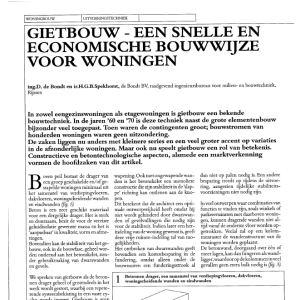 Gietbouw - een snelle en economische bouwwijze voor w