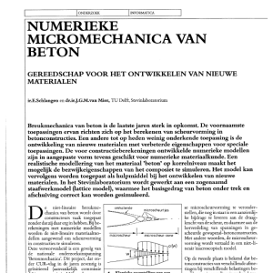 Numerieke micromechanica van beton