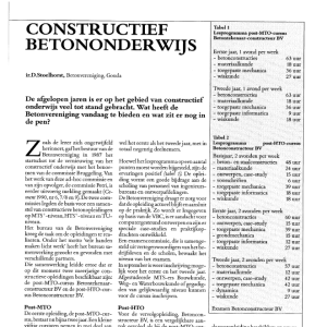 Constructief betononderwijs