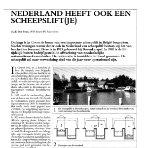 Nederland heeft ook een scheepslift(je)