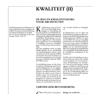 Kwaliteit (II)