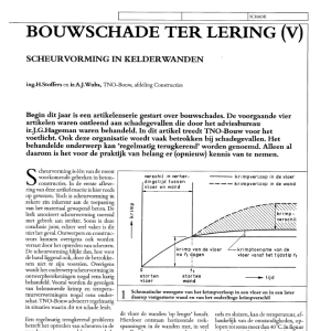 Bouwschade ter lering (V)