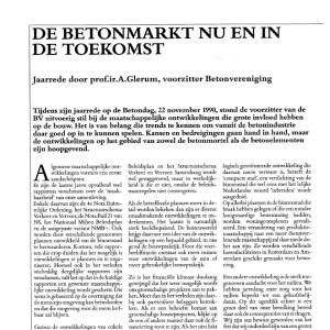 De betonmarkt nu en in de toekomst