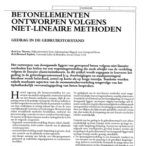 Betonelementen ontworpen volgens niet-lineaire metho