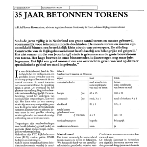 35 jaar betonnen torens