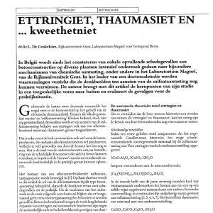 Ettringiet, thaumasiet en kweethetniet
