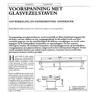 Voorspanning met glasvezelstaven