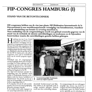 FIP-congres in Hamburg (I)