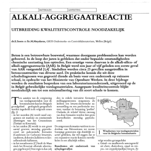 Alkali-aggregaatreactie