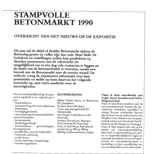 Stampvolle betonmarkt