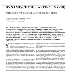 Dynamische belastingen (VIII)