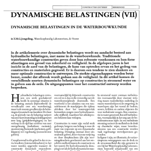 Dynamische belastingen (VII)