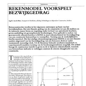 Rekenmodel voorspelt bezwijkgedrag