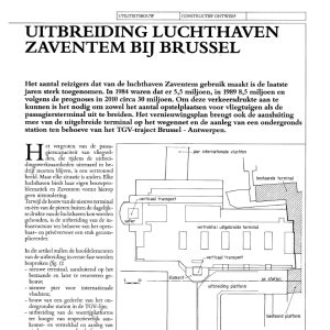 Uitbreiding luchthaven Zaventem bij Brussel