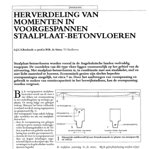 Herverdeling van momenten in voorgespannen staalplaat-betonvloeren