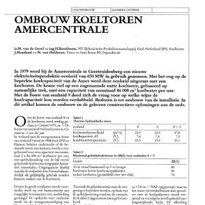 Ombouw koeltoren Amercentrale