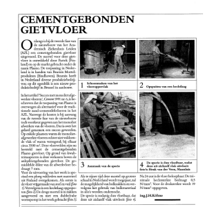 Cementgebonden gietvloer