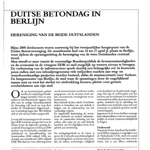 Duitse betondag in Berlijn