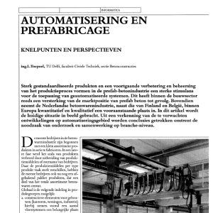 Automatisering en prefabricage