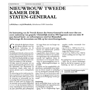 Nieuwbouw Tweede Kamer der Staten-Generaal