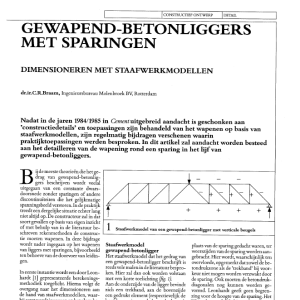 Gewapend-betonliggers met sparingen
