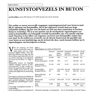 Kunststofvezels in beton